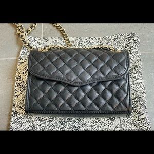 REBECCA MINKOFF BLACK CHANEL STYLE CROSS-BODY BAG